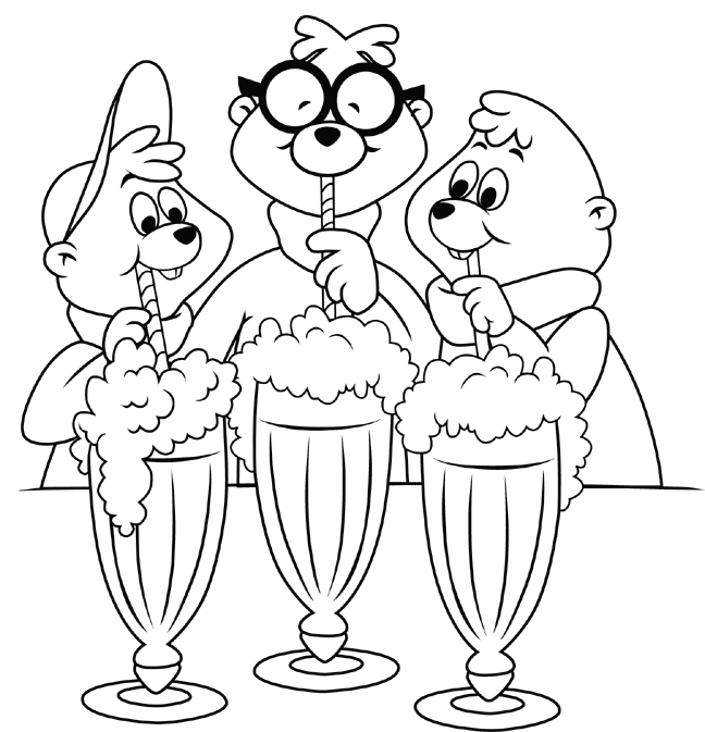 Alvin and The Chipmunks Coloring Pages 5