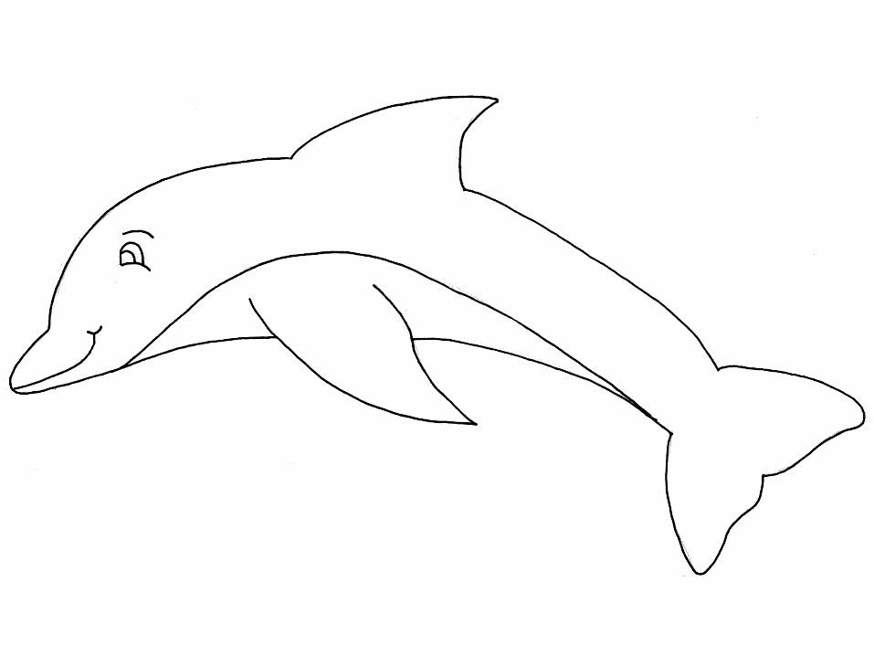 Dolphin Coloring Pages 9