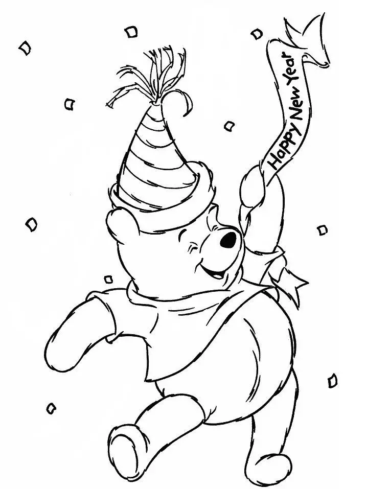 Pooh Bear Coloring Pages Print
